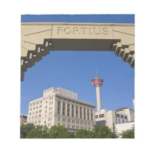 Bloc-note Place olympique et tour de Calgary, Alberta, Canad