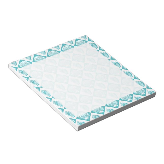 Bloc-note Plage marine Diamond Seashell Blue Seashell (Incliné)