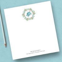 Plage Notepads Noël Aquarelle Tortue de mer