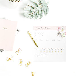 Bloc-note Planificateur de bien-être quotidien avec suivi de