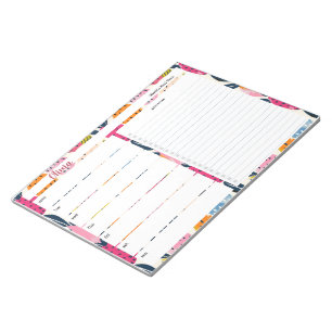 Bloc-note Planificateur de repas personnalisé avec Motif de