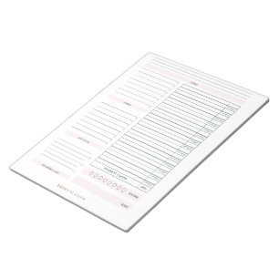 Bloc-note Planificateur quotidien