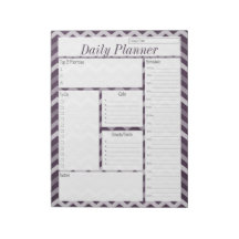 Planificateur quotidien Chevron Violet