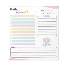 Planificateur quotidien Pastel - Liste de tâches,