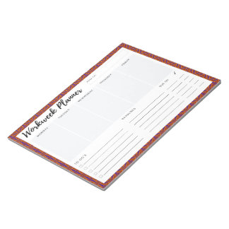 Bloc-note Planificateur Workweek