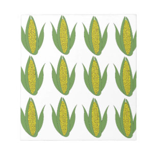 Bloc-note Plante de maïs Motif de légumes