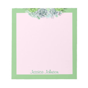Bloc-note Plantes Succulentes Magnifiques Amoureux Personnal