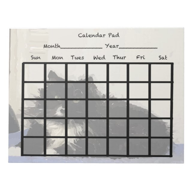 Bloc-note Plaque de calendrier (Devant)