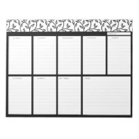 Plaque de comptoir hebdomadaire Floral