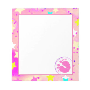 Bloc-note Plaque de note baby shower