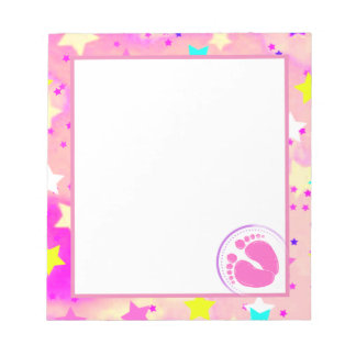 Bloc-note Plaque de note baby shower