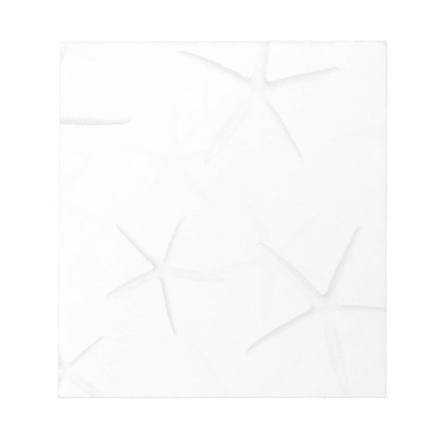 Bloc-note Plaque de note blanche Tropical Starfish (Devant)