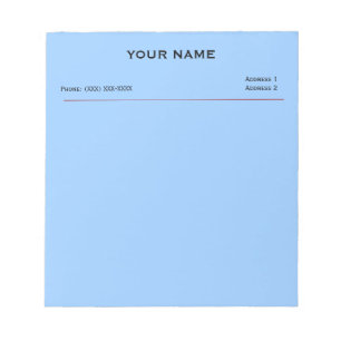Bloc-note Plaquettes de mémo Clinique (bleu ciel)