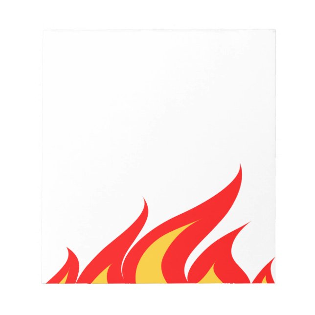 Bloc-note Plaquettes de notes mignonnes avec imprimé flamme  (Devant)