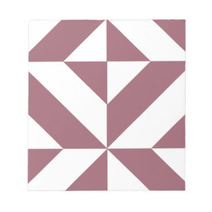 Bloc-note Plum Geometric Deco Cube Pattern
