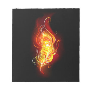 Bloc-note Plumes de paquetage de feu