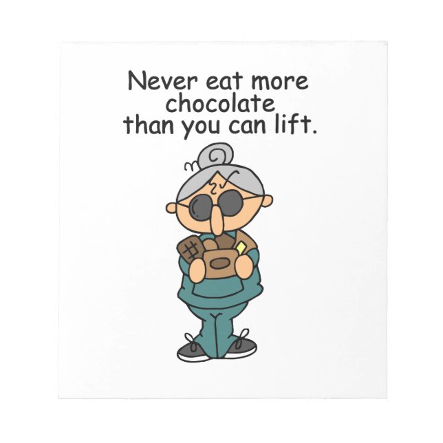 Bloc-note Plus d'Humours au chocolat (Devant)