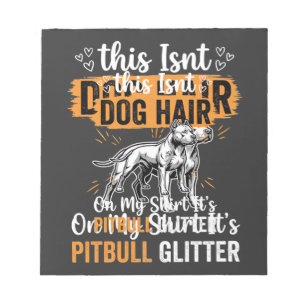 Bloc-note Poils de chien Pitbull Pailleté Drôle de chien