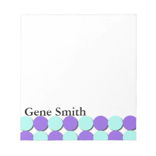 Bloc-note Pois Aqua & Blue