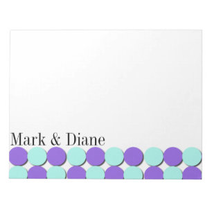Bloc-note Pois Aqua & Blue