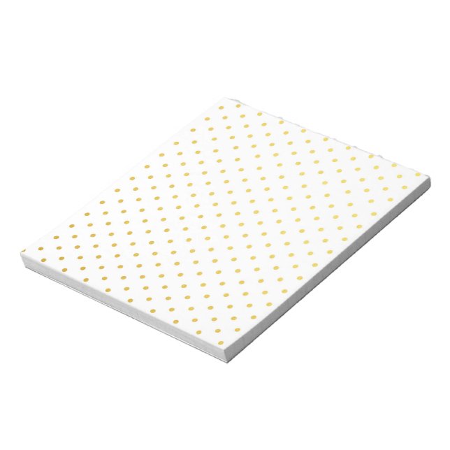 Bloc-note Pois d'or de mode (Tourné)