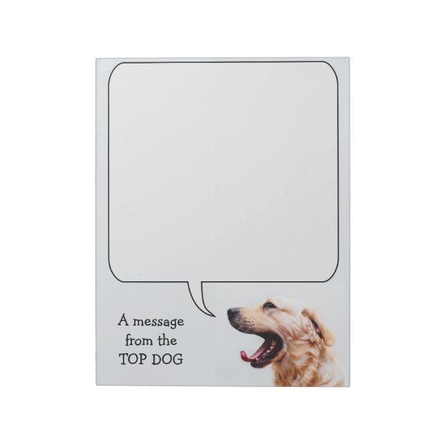 Bloc-note Portable personnalisé Funny Dog (Tourné)