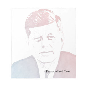 Bloc-note Portrait d'art de bruit de John F. Kennedy