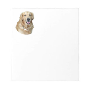 Bloc-note Portrait de photo de chien de golden retriever