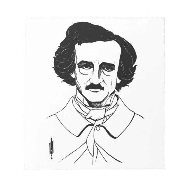 Bloc-note Portrait d'Edgar Allan Poe (Devant)