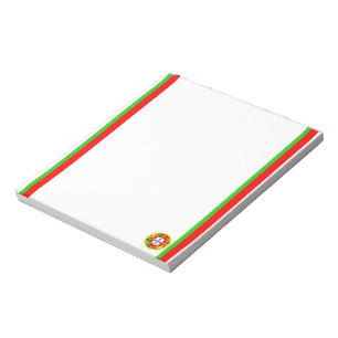 Bloc-note Portuguese stripes flag