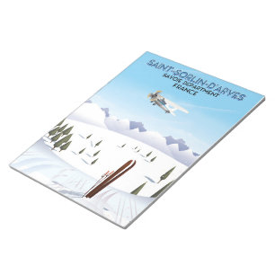 Bloc-note Poster de ski Saint-Sorlin d'Arves France