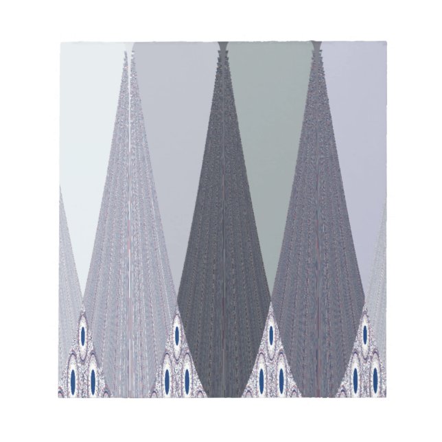 Bloc-note Pots Chevron Gris Cendré Imprimer (Devant)