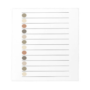 Bloc-note Pots de ton Terre Élégante et élégante papeterie
