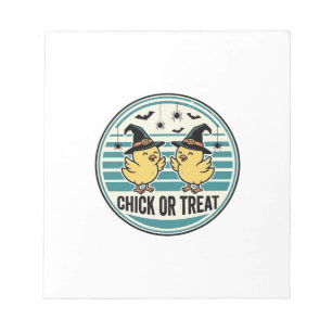 Bloc-note Poulet de Halloween ou Traitement Poulets Vintage 