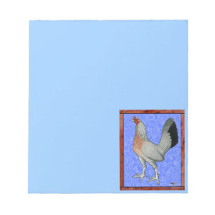 Bloc-note Poulet de jeu encadré