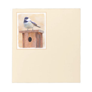 Bloc-note Poulet sur la peinture d'oiseaux Art original