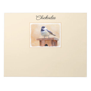 Bloc-note Poulet sur la peinture d'oiseaux Art original
