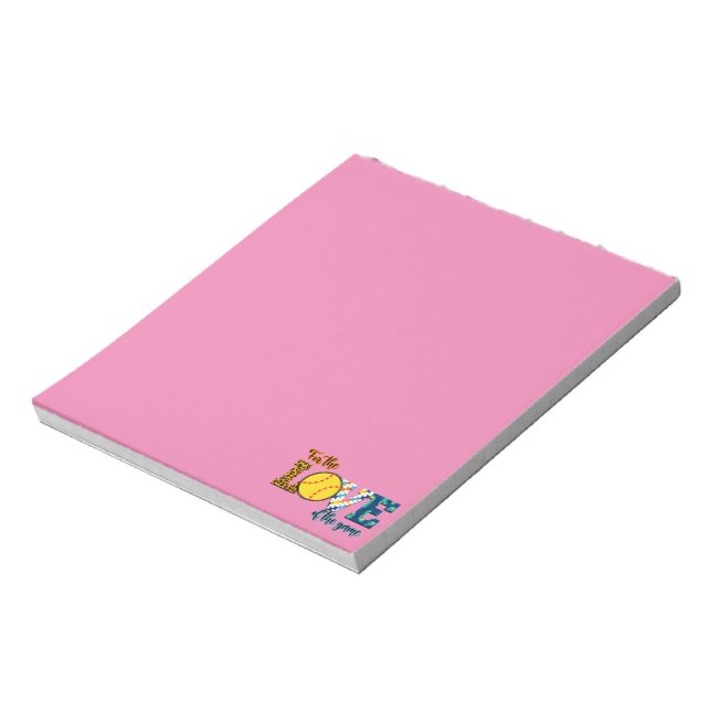 Bloc-note Pour L'Amour Du Jeu Softball Maman Leopard (Tourné)