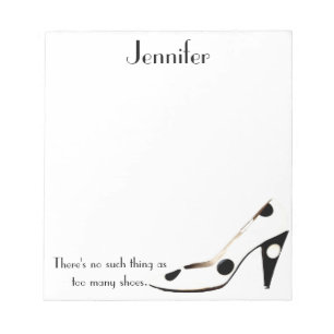 Bloc-note Pour les femmes qui aiment des chaussures - noires