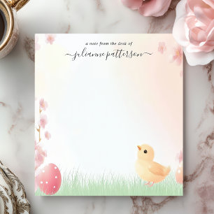 Bloc-note Poussin de Pâques Mignon Fleur de Printemps Nom Pe