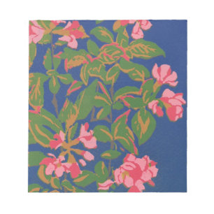 Bloc-note Pretty Bloc-notes, rose japonais sur Arrière - pla
