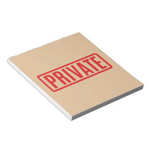 Bloc-note privé