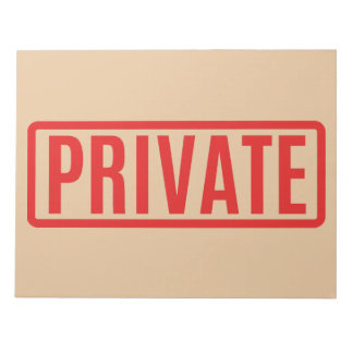 Bloc-note privé