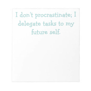 Bloc-note Procrastination