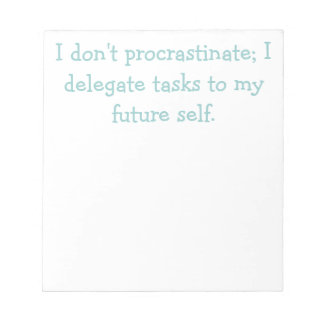 Bloc-note Procrastination