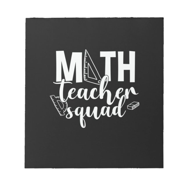 Bloc-note Professeur de mathématiques Équipe d'enseignants d (Devant)
