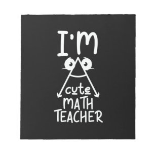 Bloc-note Professeur de mathématiques Je suis enseignant de