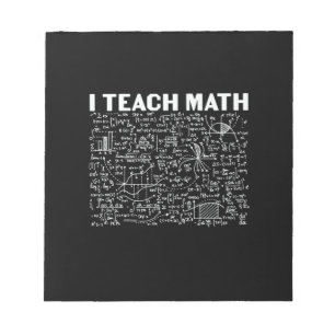 Bloc-note Professeur de mathématiques J'enseigne les mathéma