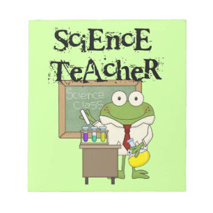 Bloc-note Professeur de Sciences de grenouille