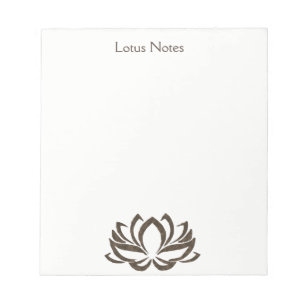 Bloc-note Professeur de Yoga Fleur de Lotus Holistique Class